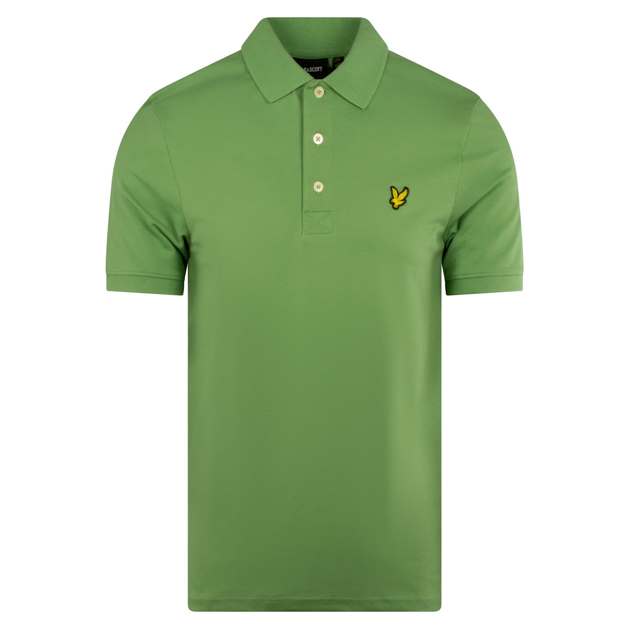 Lyle & Scott Plain Mens Polo Shirt Smoke Green